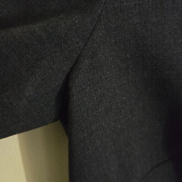 Lands' End Unique Gray Wool Blend Secretary Chic Midi Dress Size 6T - Picture 6 of 9